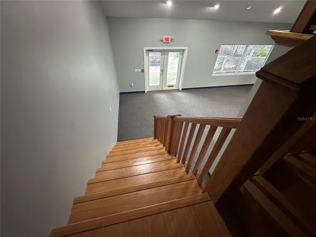 Stairs to front entry