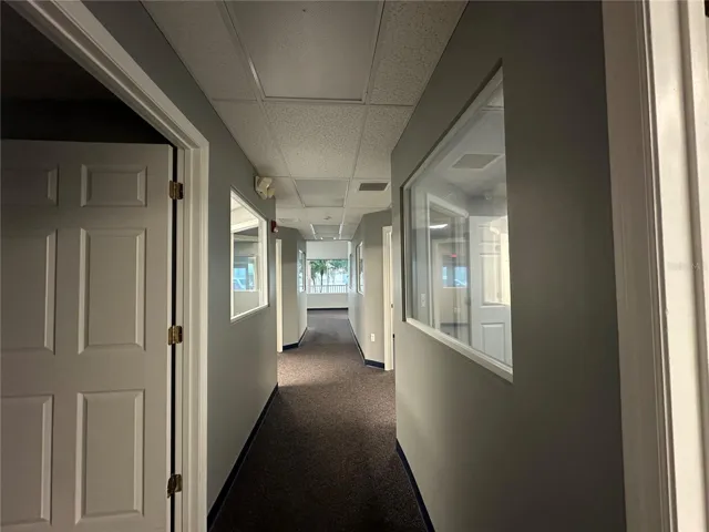 Hallway showing entry to 5 offices