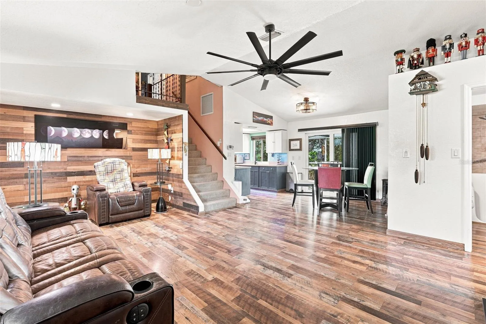 Decorator Shelving and Premium Upgrades In Livingroom
