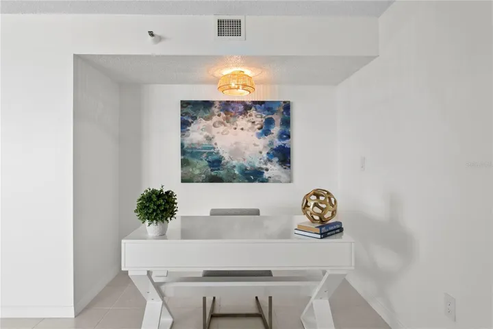 A designated office nook creates the perfect space to work from home.