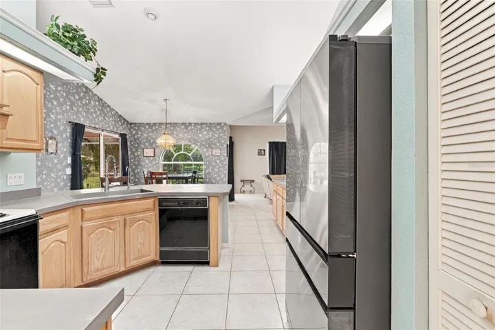 Open Kitchen Overlooking Dining Area