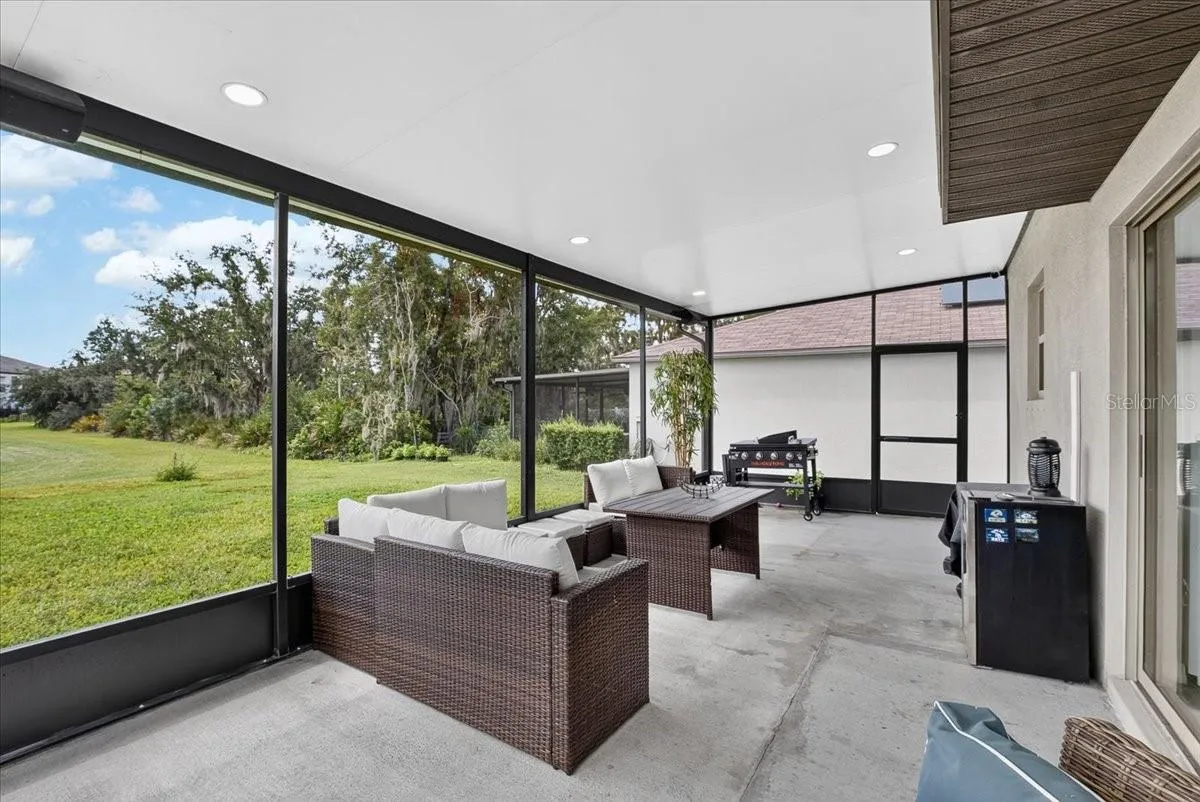 Screened in back patio