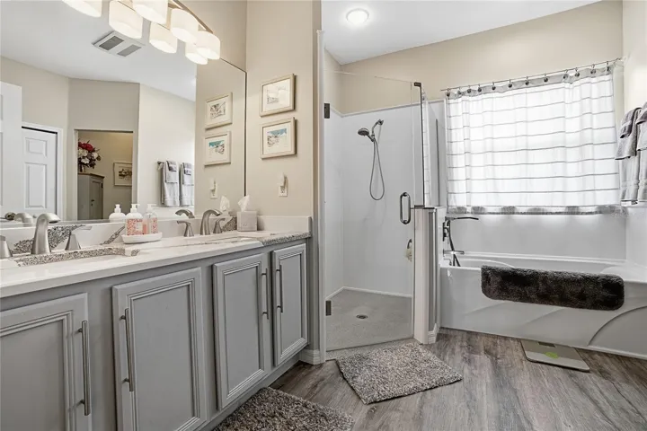 Owners Private Bathroom with soaking tub and walk in shower. (Updated)