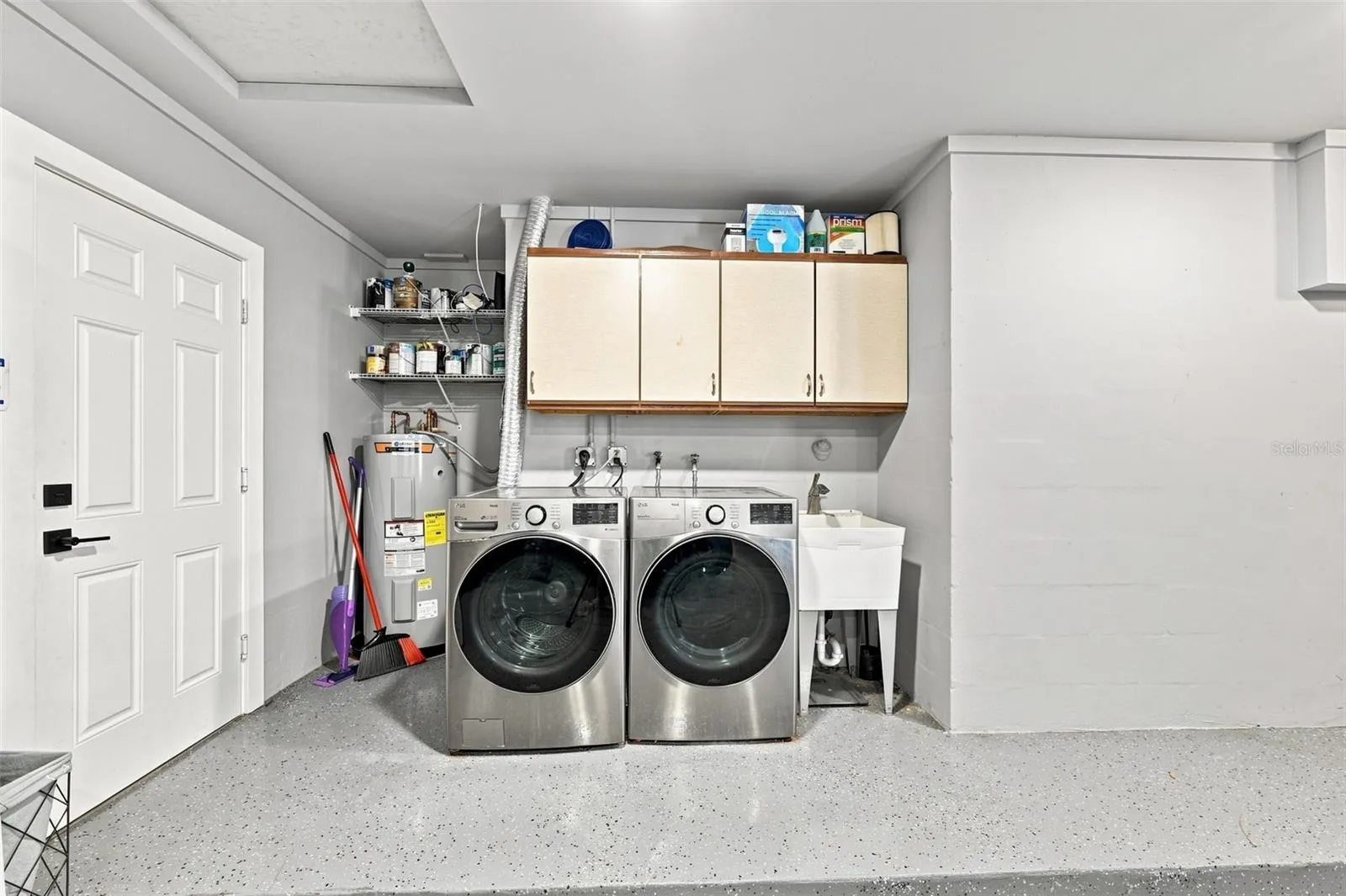 Washer/Dryer Area in Garage