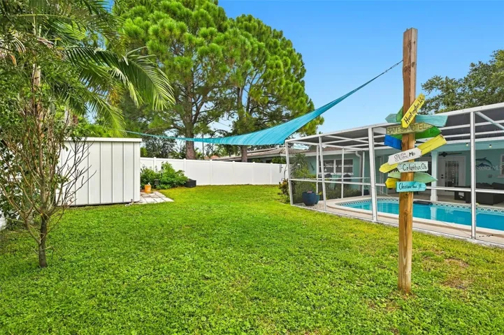 Fully Fenced in Backyard