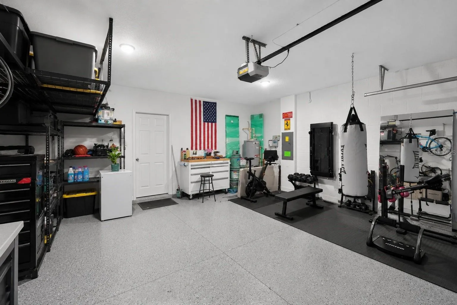 Two car garage