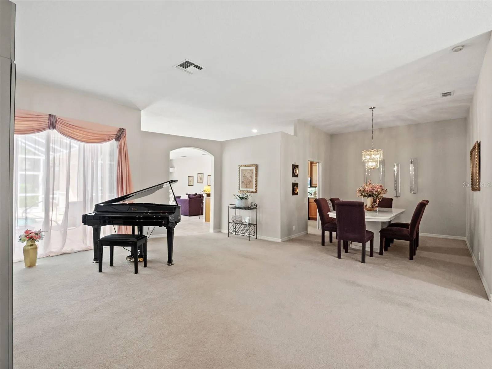 formal living and dinning room
