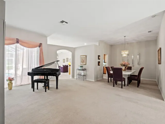 formal living and dinning room