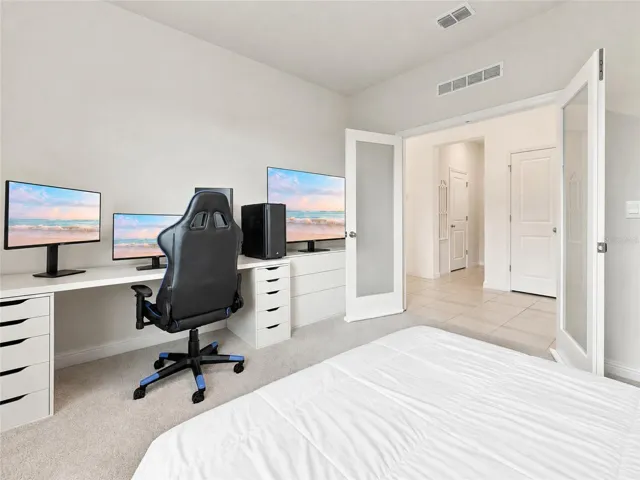 Den/Office, currently used as a 4th bedroom; adjacent hall closet could be reconfigured for direct access