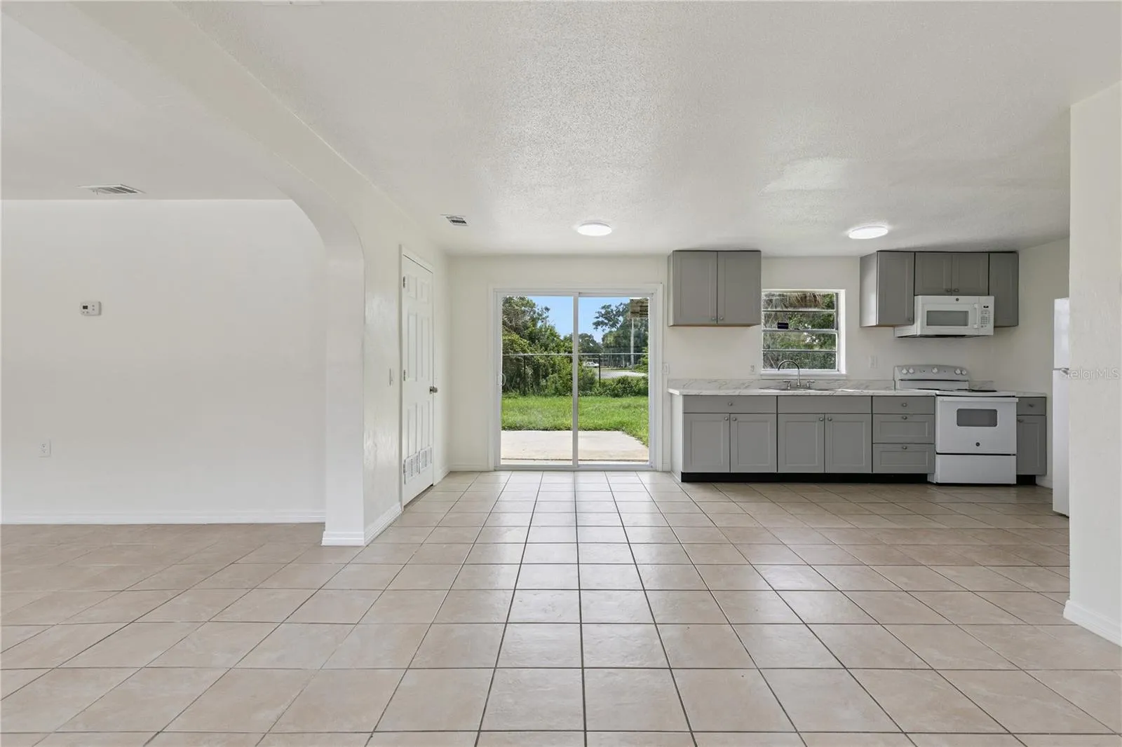 Open Floor Plan Kitchen with Natural Lighting