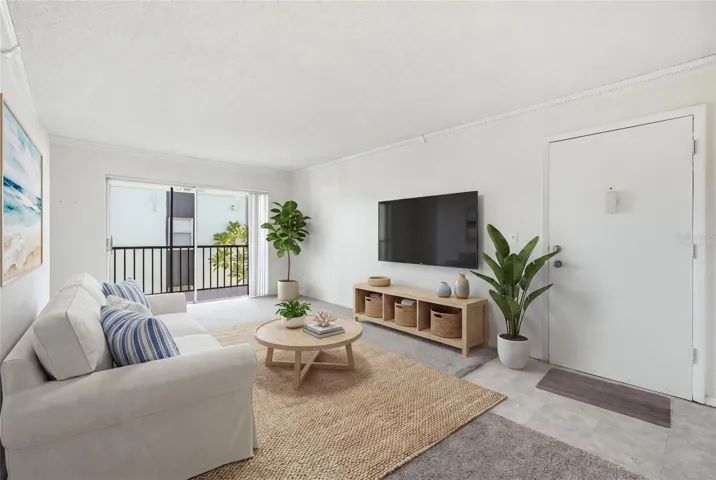 Virtually staged Living Room
