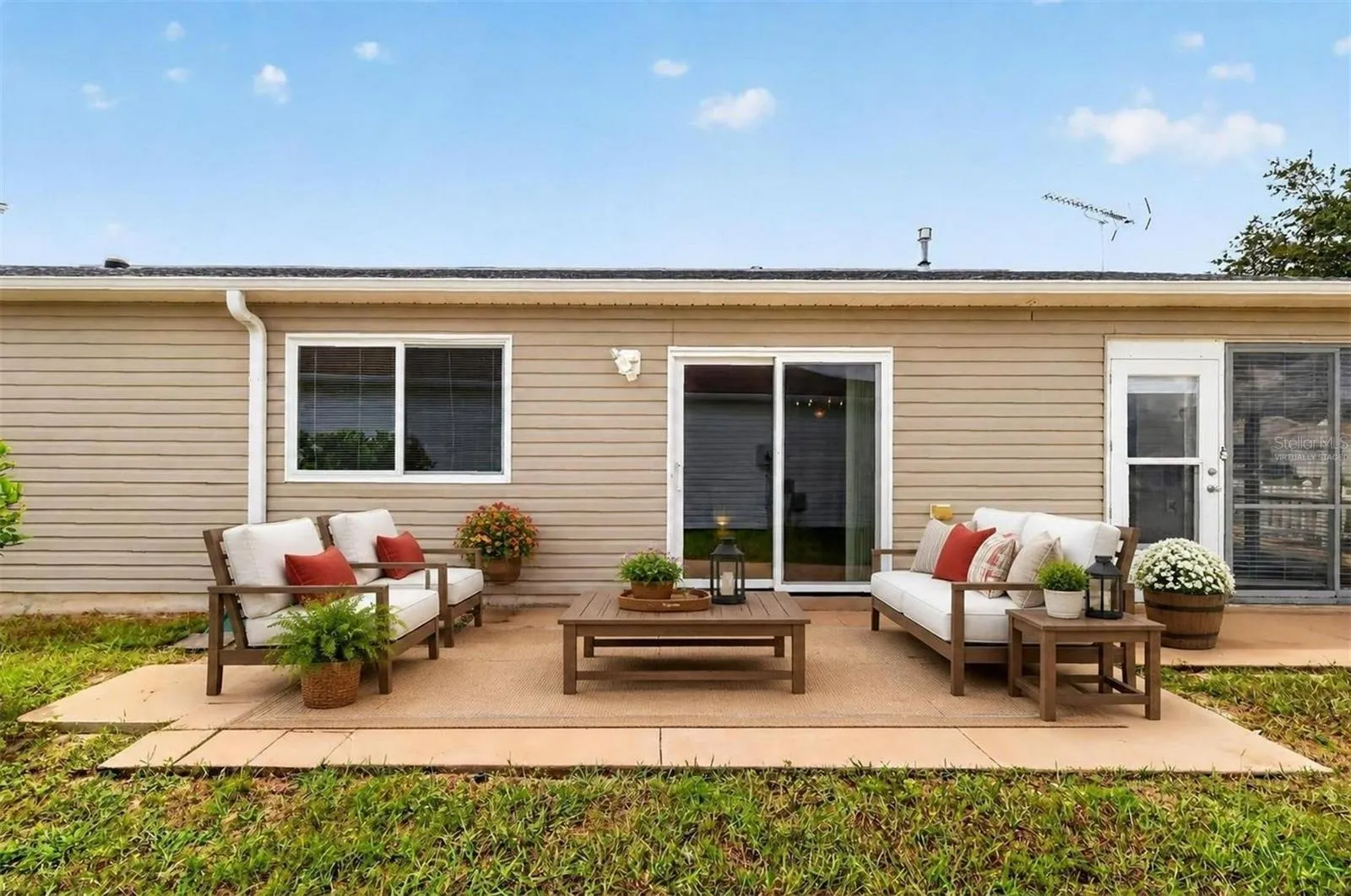 Side Patio-Virtually Staged