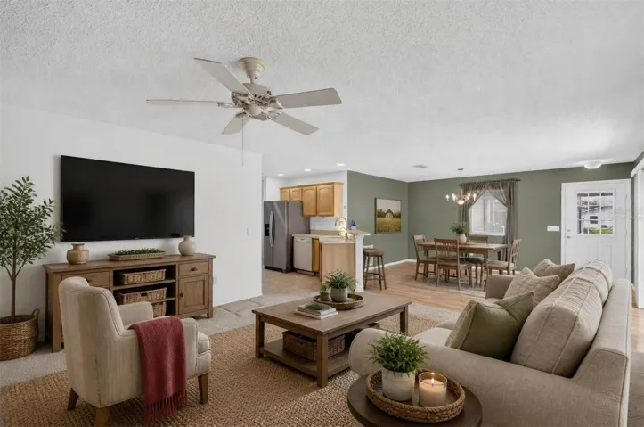 Living Dining Room-Virtually Staged