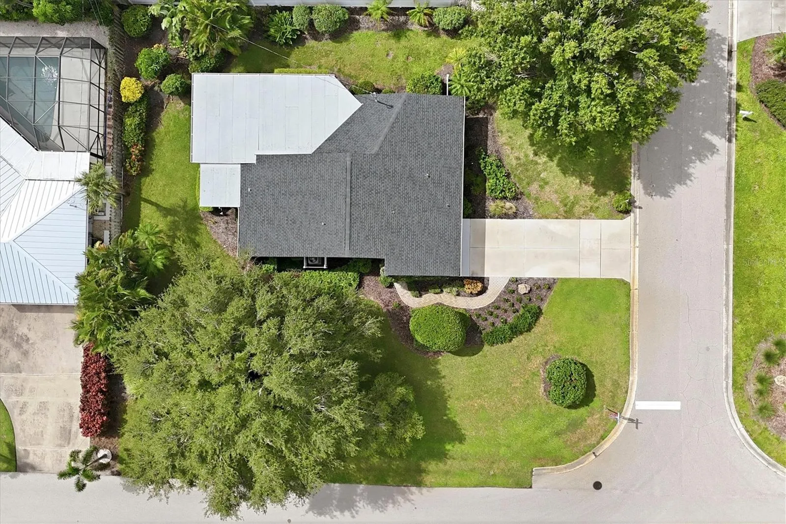 Aerial of lot