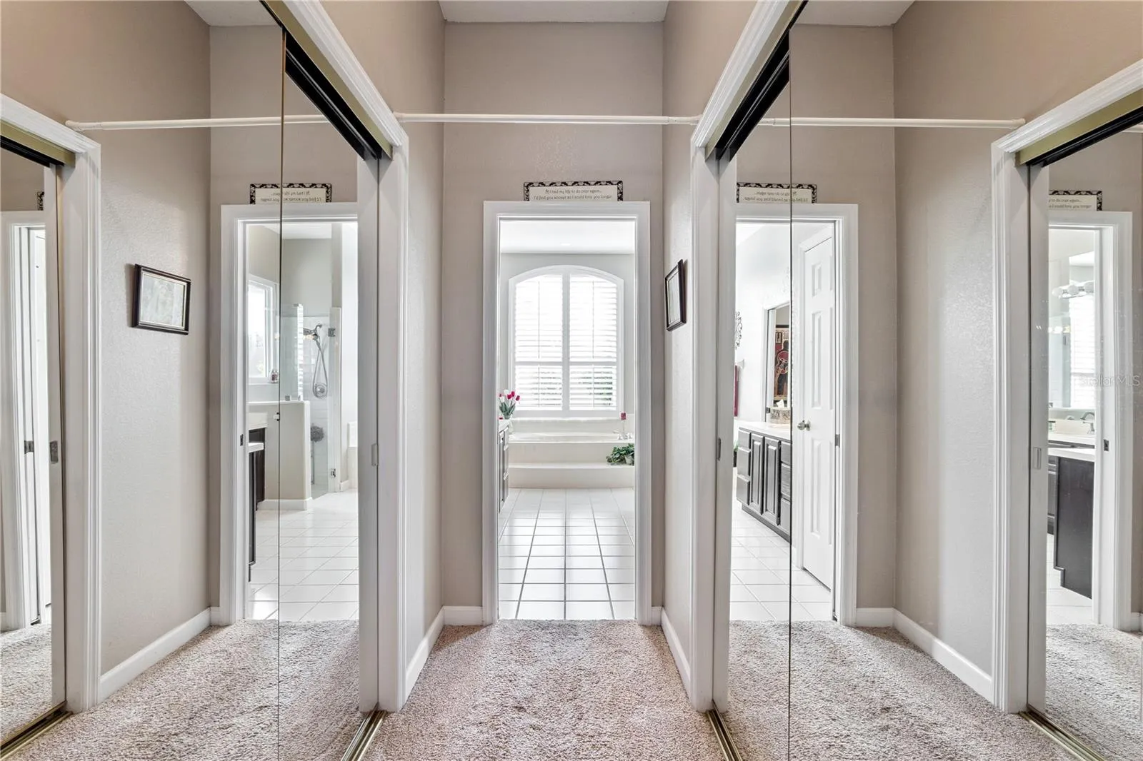 Walk in Closets in the Primary Suite