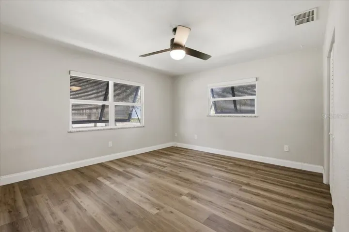 Primary Bedroom with Hurricane shutters