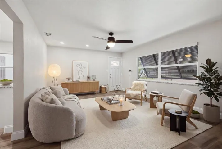 Virtually Staged Living Room