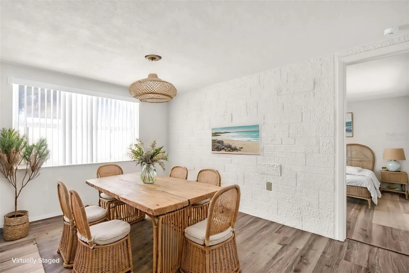 Kitchen area for dining or family room. Virtually Staged