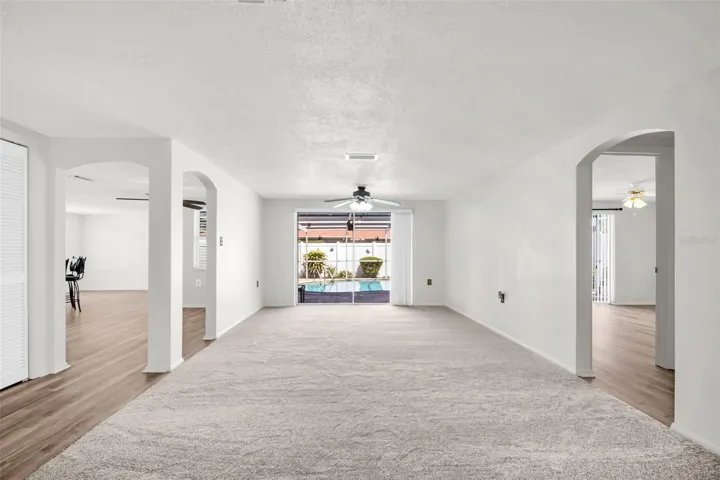 Living room and formal Dining room.