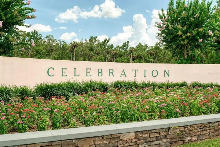 Celebration sign - World Drive Exit