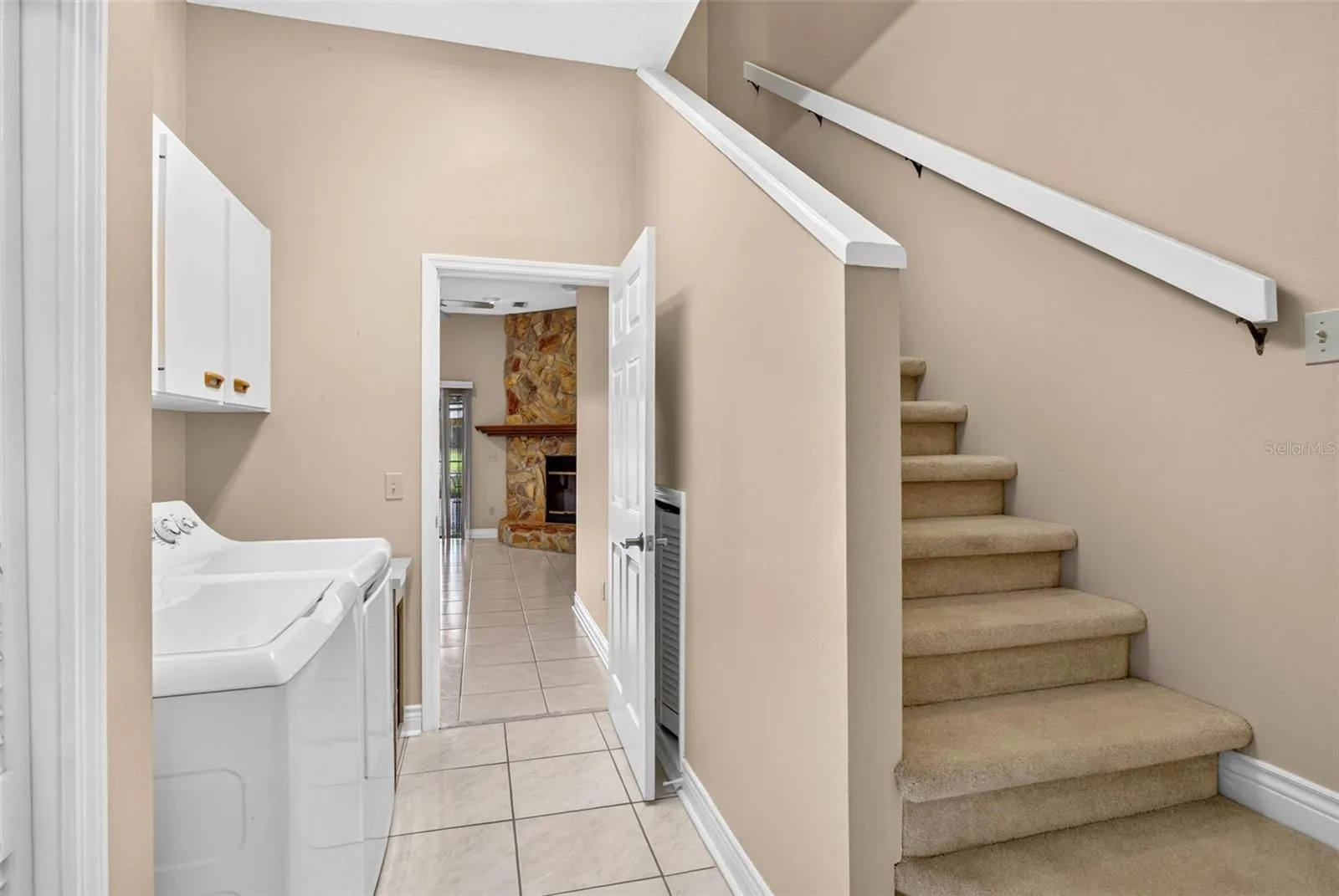 stairs to 2nd floor bonus room