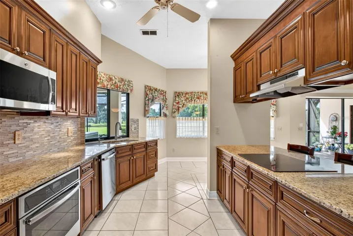 Lots of counter space to plan your gourmet meals