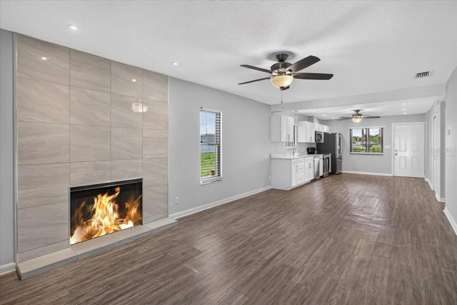 Virtually Staged Fireplace