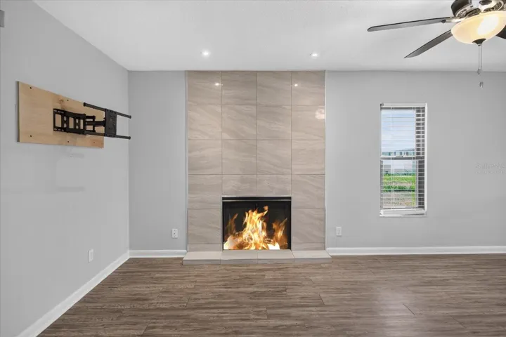 Virtually Staged Fireplace