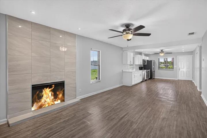 Virtually Staged Fireplace