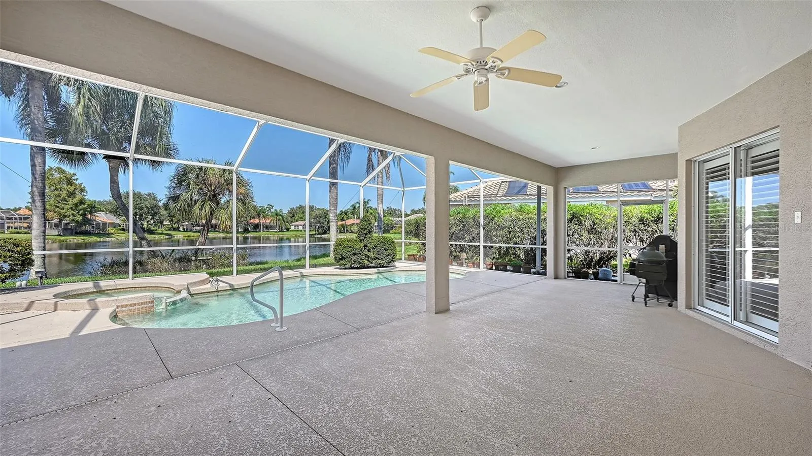 Expanded Lanai with 32 X 24 covered sitting space - Great for entertaining