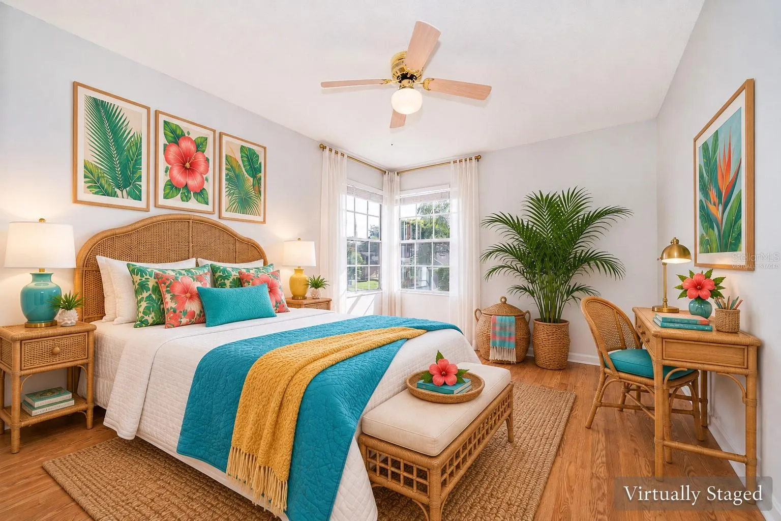 Virtually Staged Guest Bedroom 3