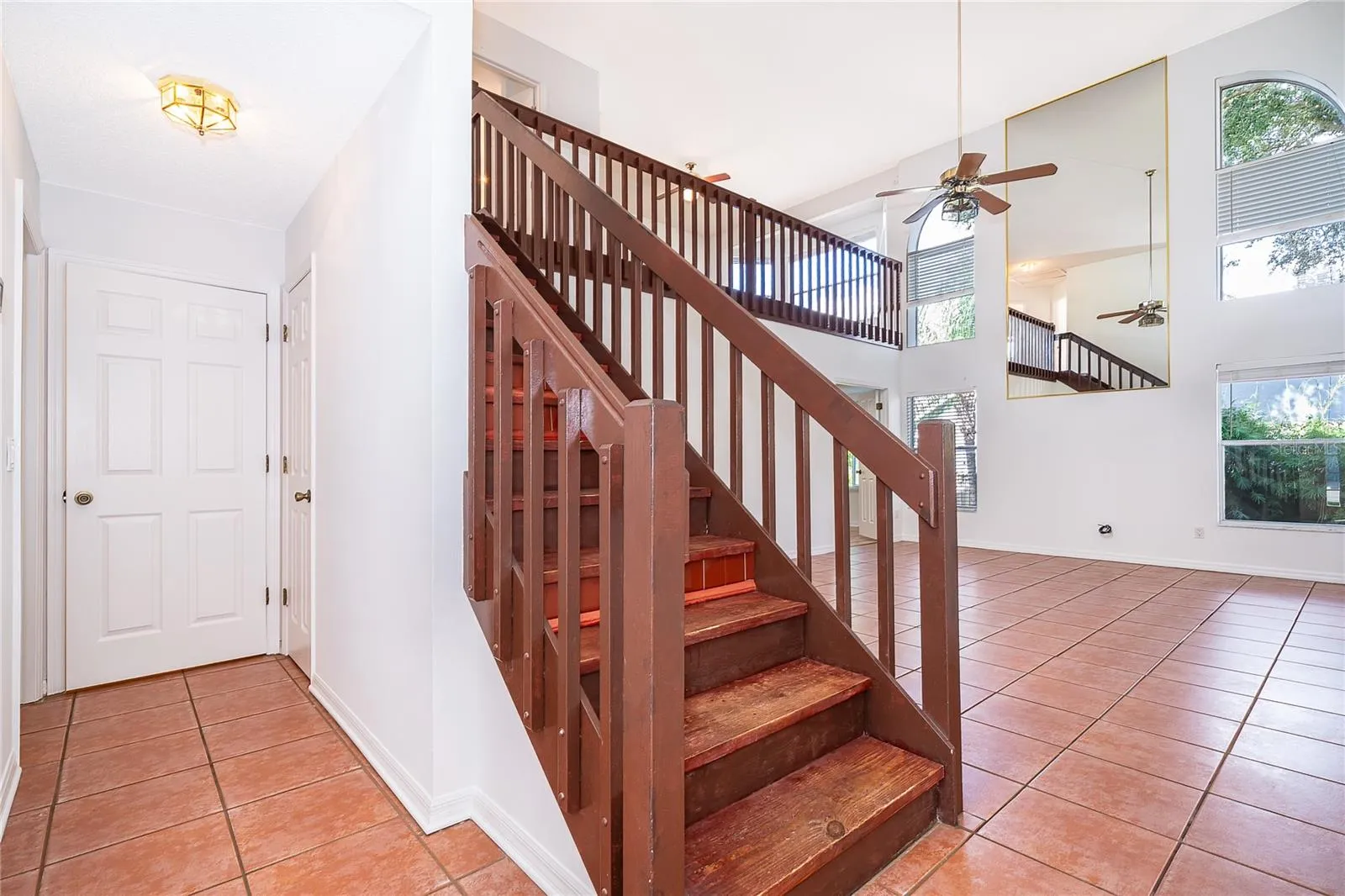 Welcoming Foyer, Opening to the Living Room With Soaring Ceilings!