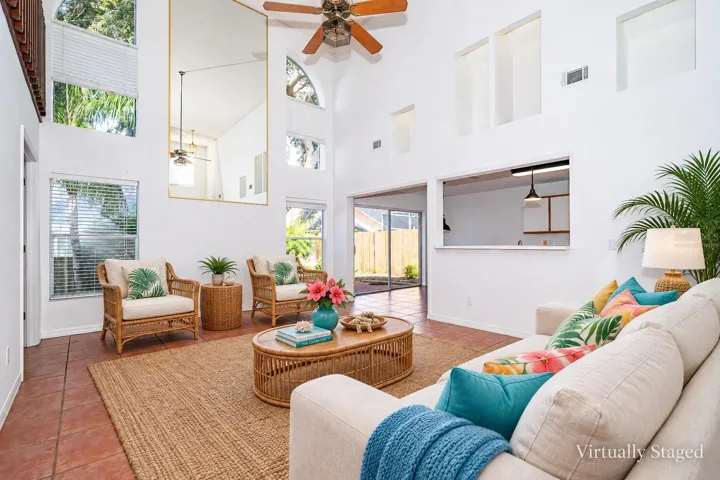Virtually Staged Living Room
