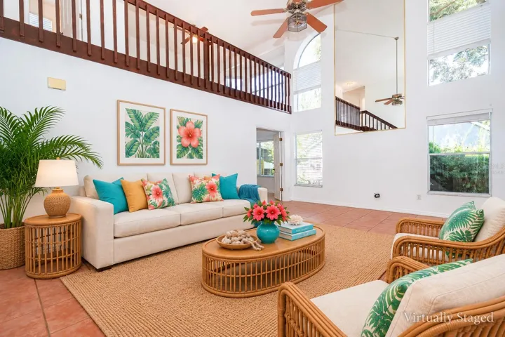Virtually Staged Living Room