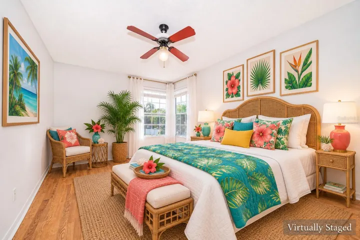 Virtually Staged Guest Bedroom 2