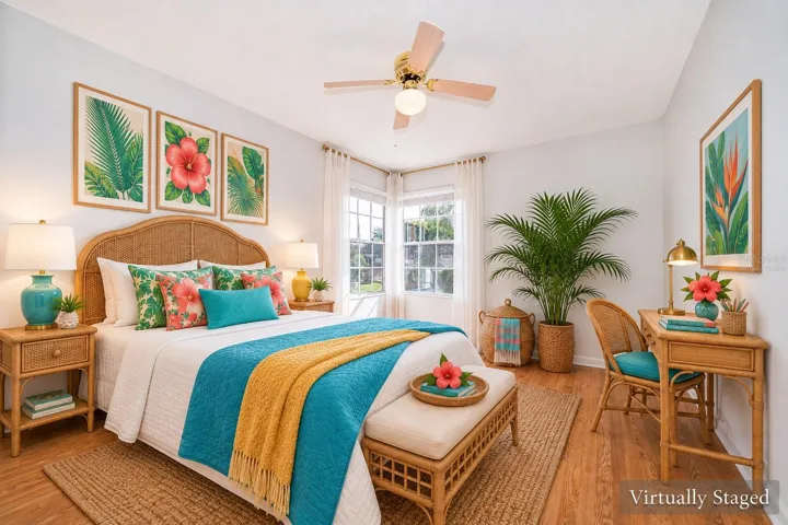 Virtually Staged Guest Bedroom 3