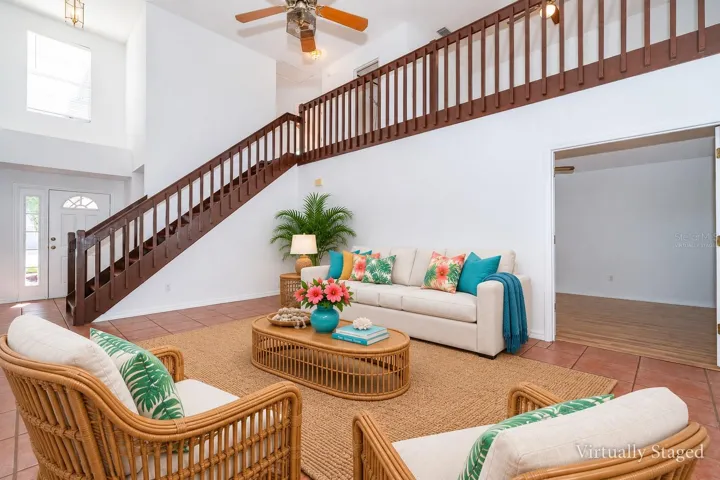Virtually Staged  Living Room