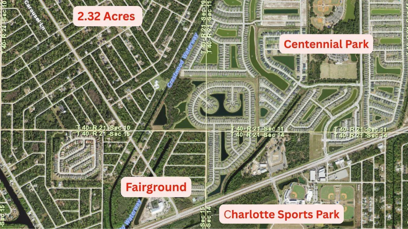 2.32 acre (10 lots), near Fairground, Charlotte Sports Park, Centennial Park and beaches