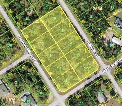 1271 Beach St &1264,1272,1280,1288,1296 HAMMACHER LN 33953