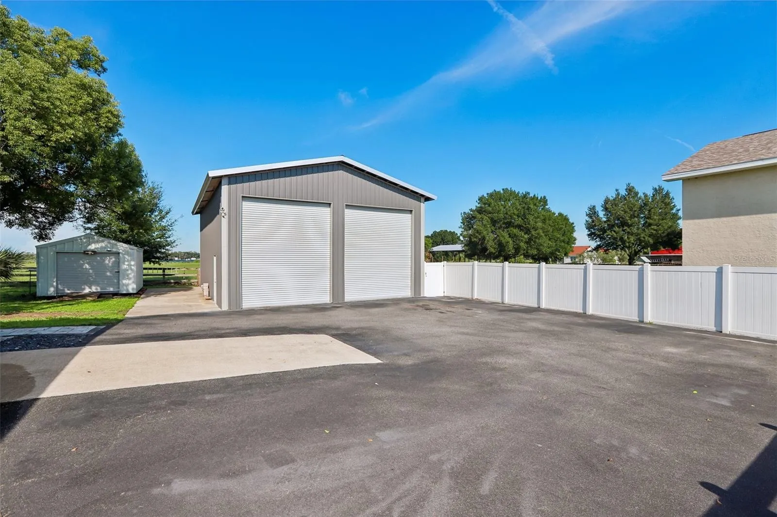 Garage Barn with tons of storage.  Large enough for RV storage
