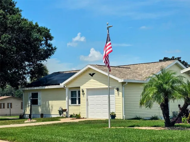 corner lot and 2 garages