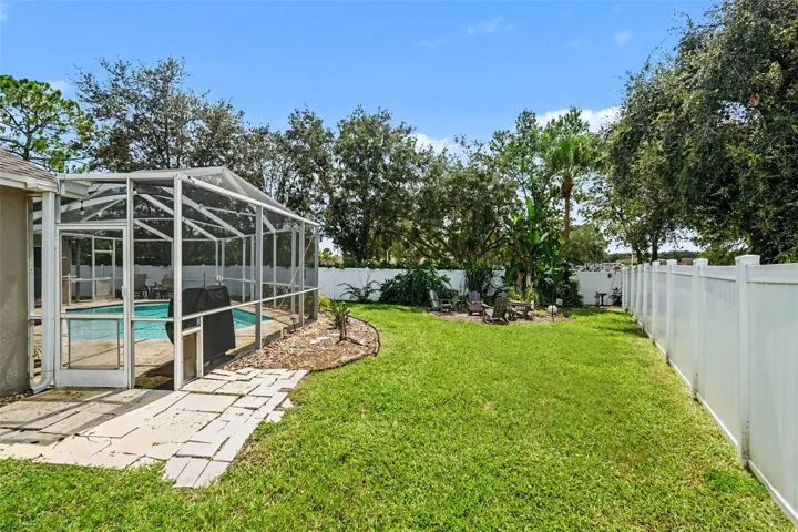 Fire pit area to back of fully fenced and secluded yard