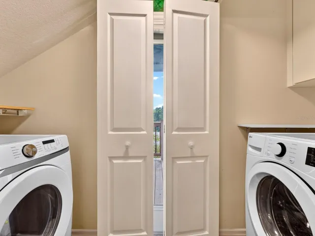 Washer and dryer
