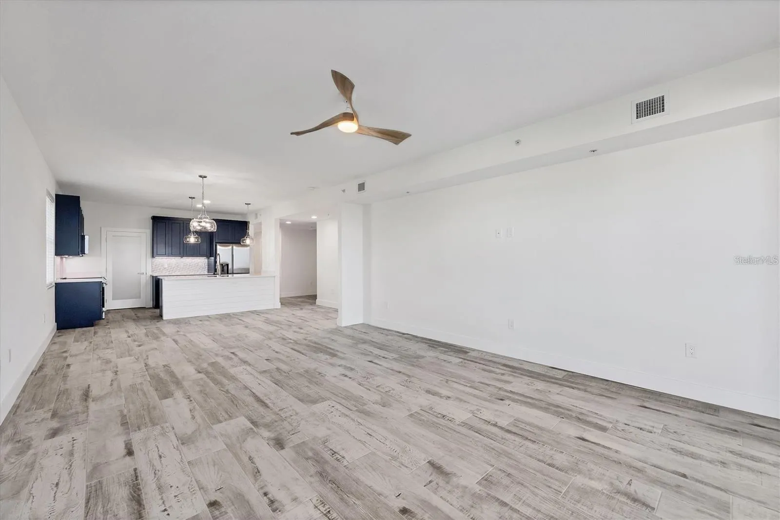 Living Room into Kitchen