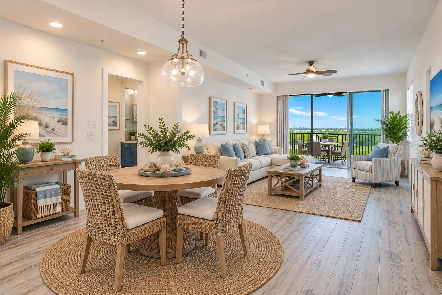 Virtually Staged Kitchen to Lanai