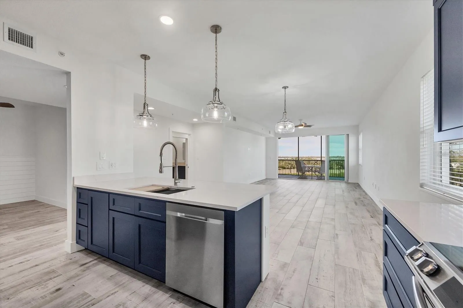Kitchen Island to Living Room