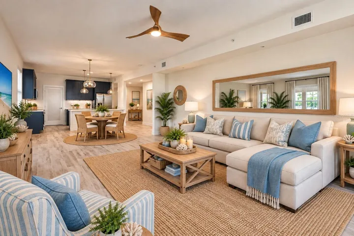 Virtually Staged Living Room