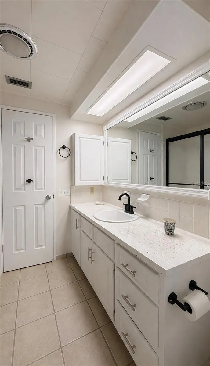 Hallway bathroom