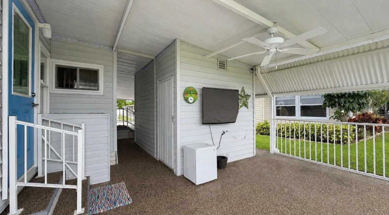 Back covered patio