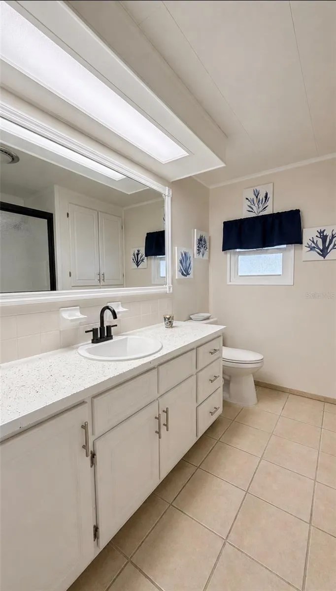 Hallway bathroom